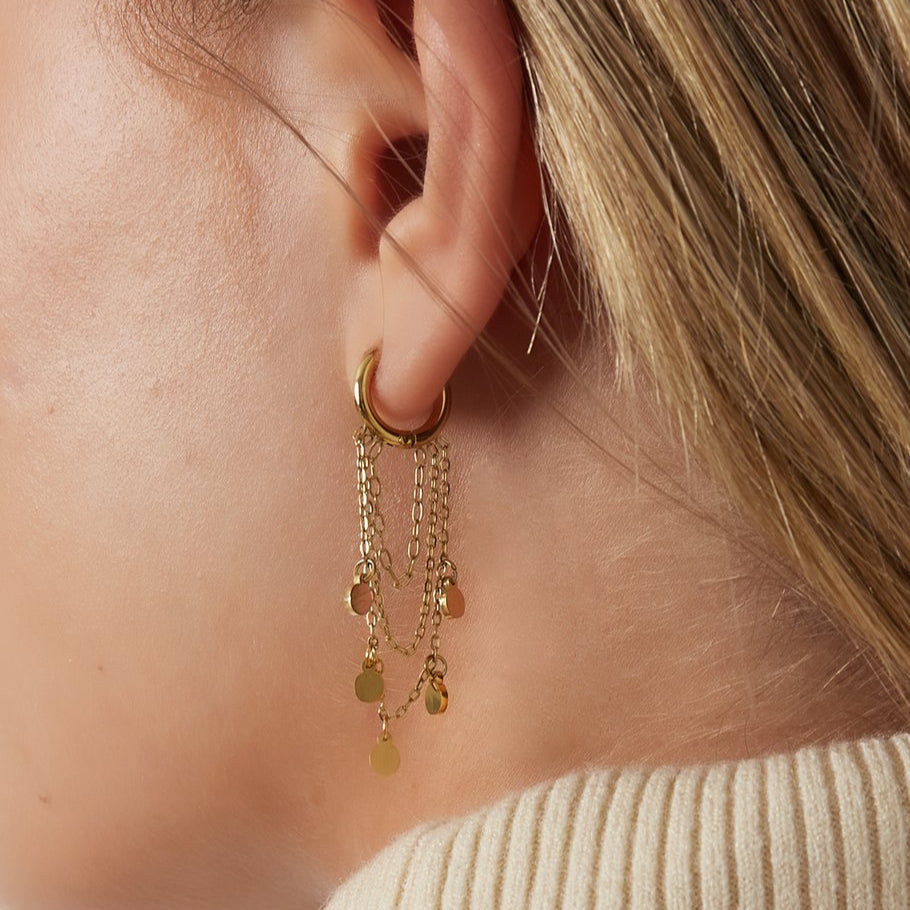 Oorbellen Muntjes - Zilver
