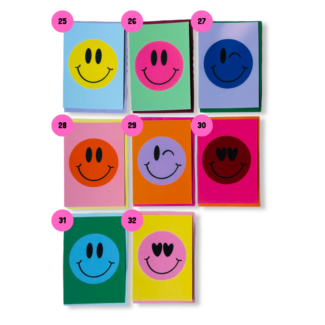 Mini Wens Tegeltje - Smile (Neon Roze)