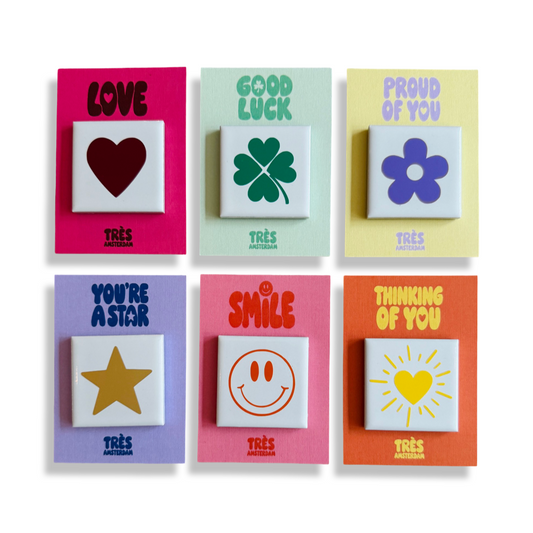 Mini Wens Tegeltje - Set van 6