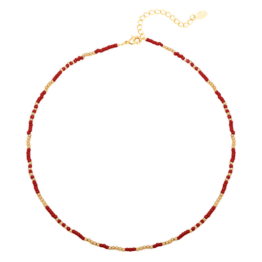 Ketting Beads - Rood