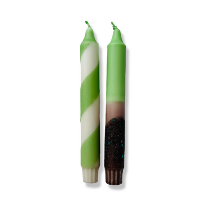 Dinerkaarsen Set - Forest Green