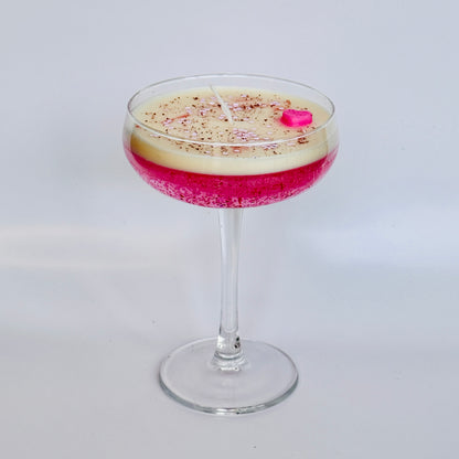 Cocktail Kaars - Rosé Champagne - Glitter Edition