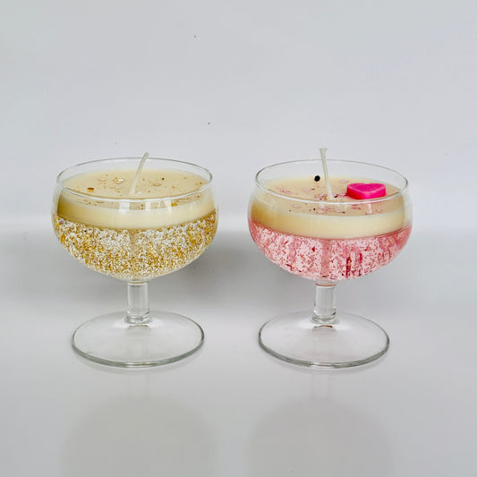 Cocktail Kaars Mini’s - Champagne Shower