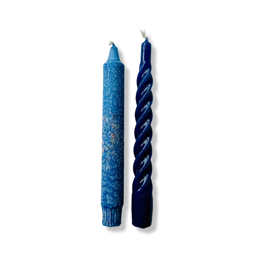 Dinerkaarsen Set - Midnight Blue