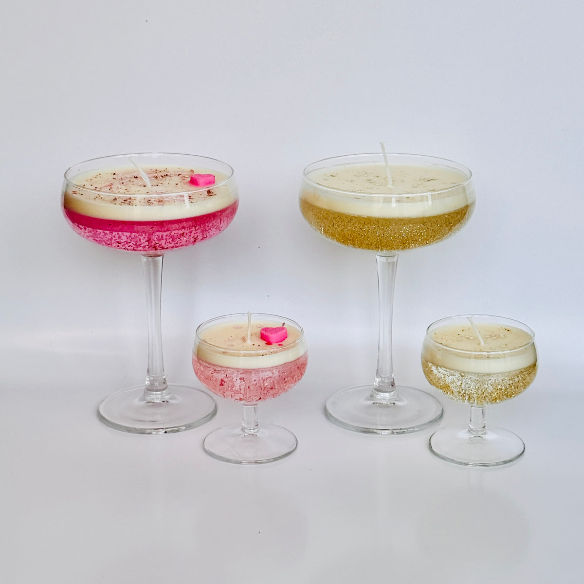 Cocktail Kaars Mini’s - Champagne Shower