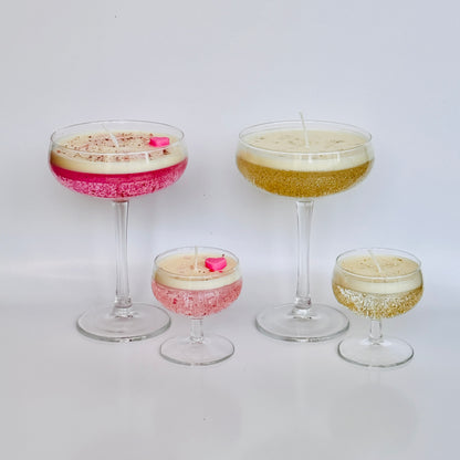 Cocktail Kaars Mini’s - Champagne Shower
