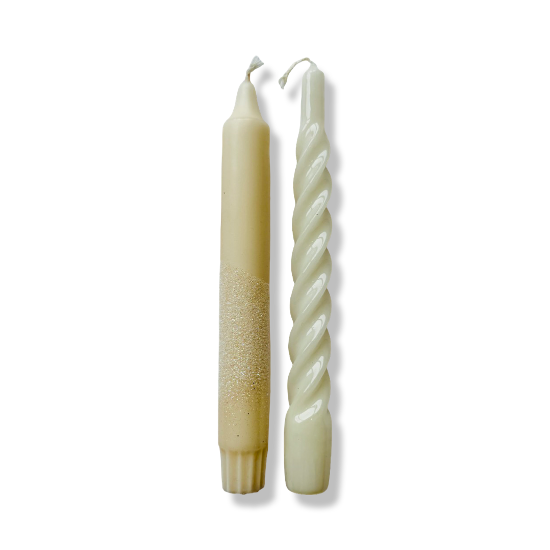 Dinerkaarsen Set - Soft Champagne