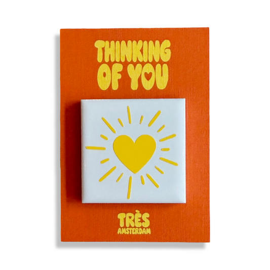Mini Wens Tegeltje - Thinking of You