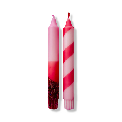 Dinerkaarsen Set - Candy Blush