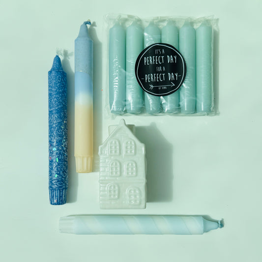 Luxe Moederdag Gift Box - Blauw/ Wit (t.w.v. €23,15)
