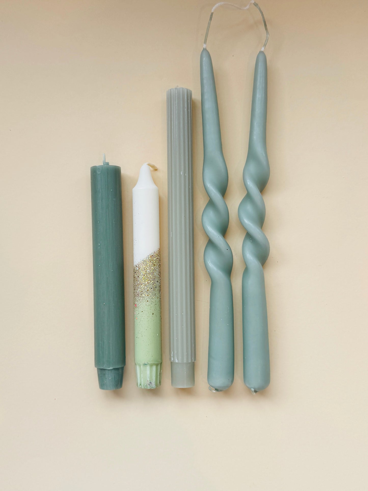 Dinerkaarsen Set - 'Earthy Embrace'