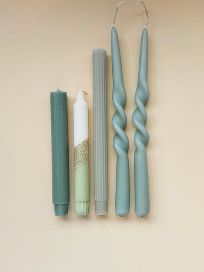 Dinerkaarsen Set - 'Earthy Embrace'