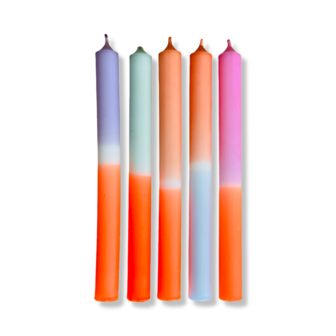 Dinerkaarsen Set - 'Colorful Delight'