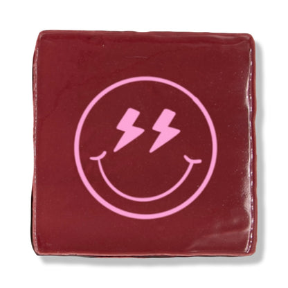 Tegeltje - Bordeaux Rood (Kies Zelf de Opdruk)