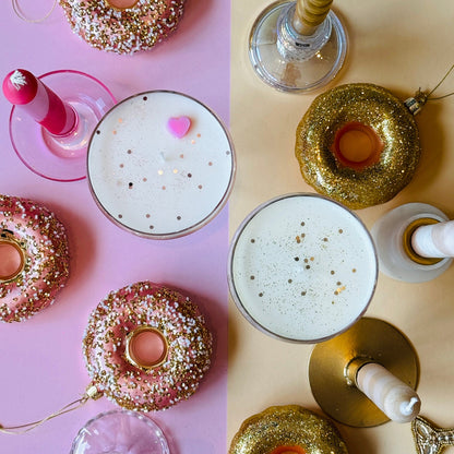 Cocktail Kaars - Rosé Champagne - Glitter Edition