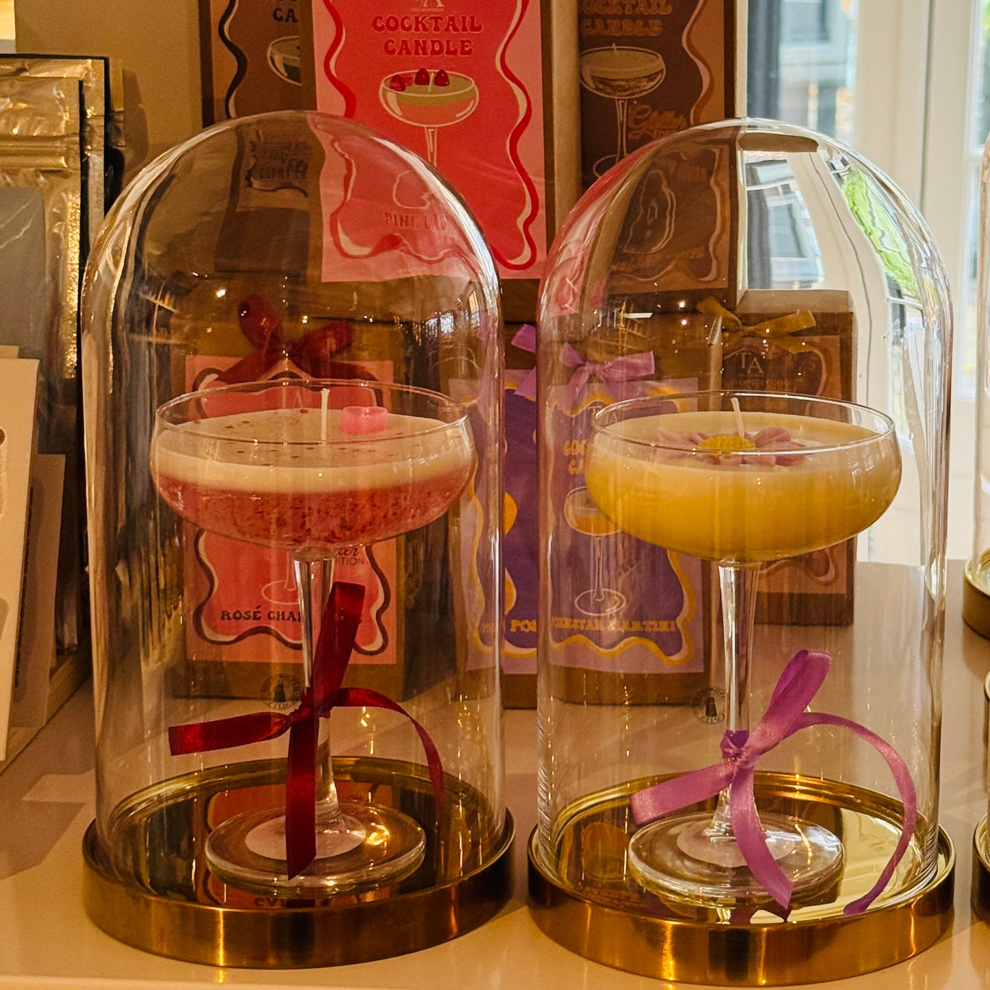 Cocktail Kaars - Rosé Champagne - Glitter Edition