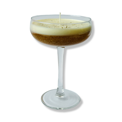 Cocktail Kaars - Champagne Coupe - Glitter Edition