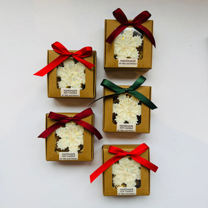 Kerst Kaars - Glitter Sneeuwvlok