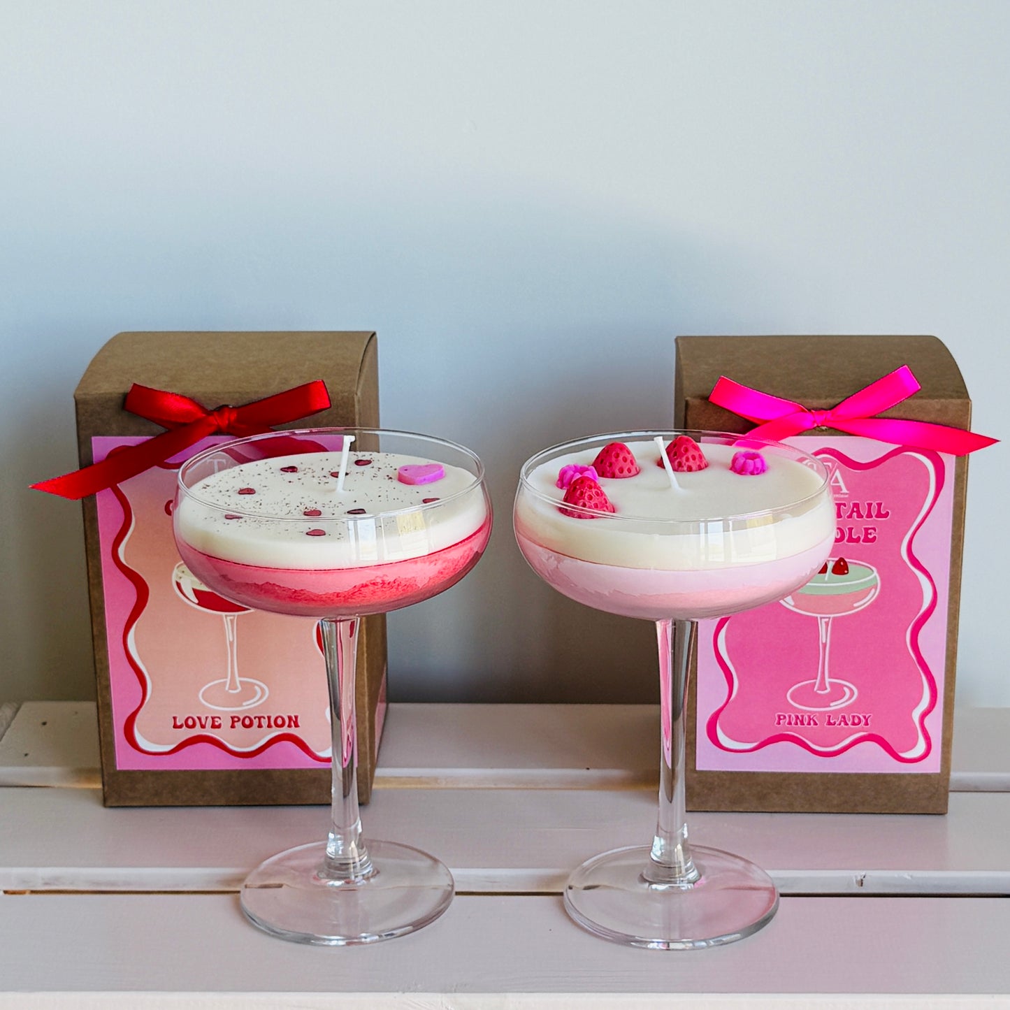 Cocktail Kaars Bundel - Pinky Promise