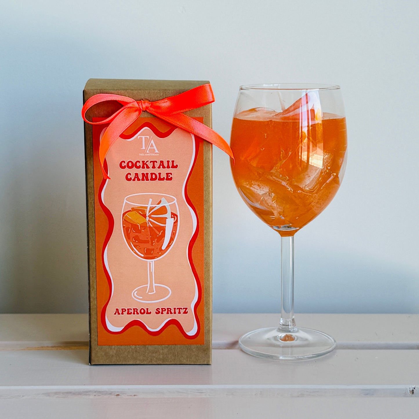 Cocktail Kaars - Aperol Spritz