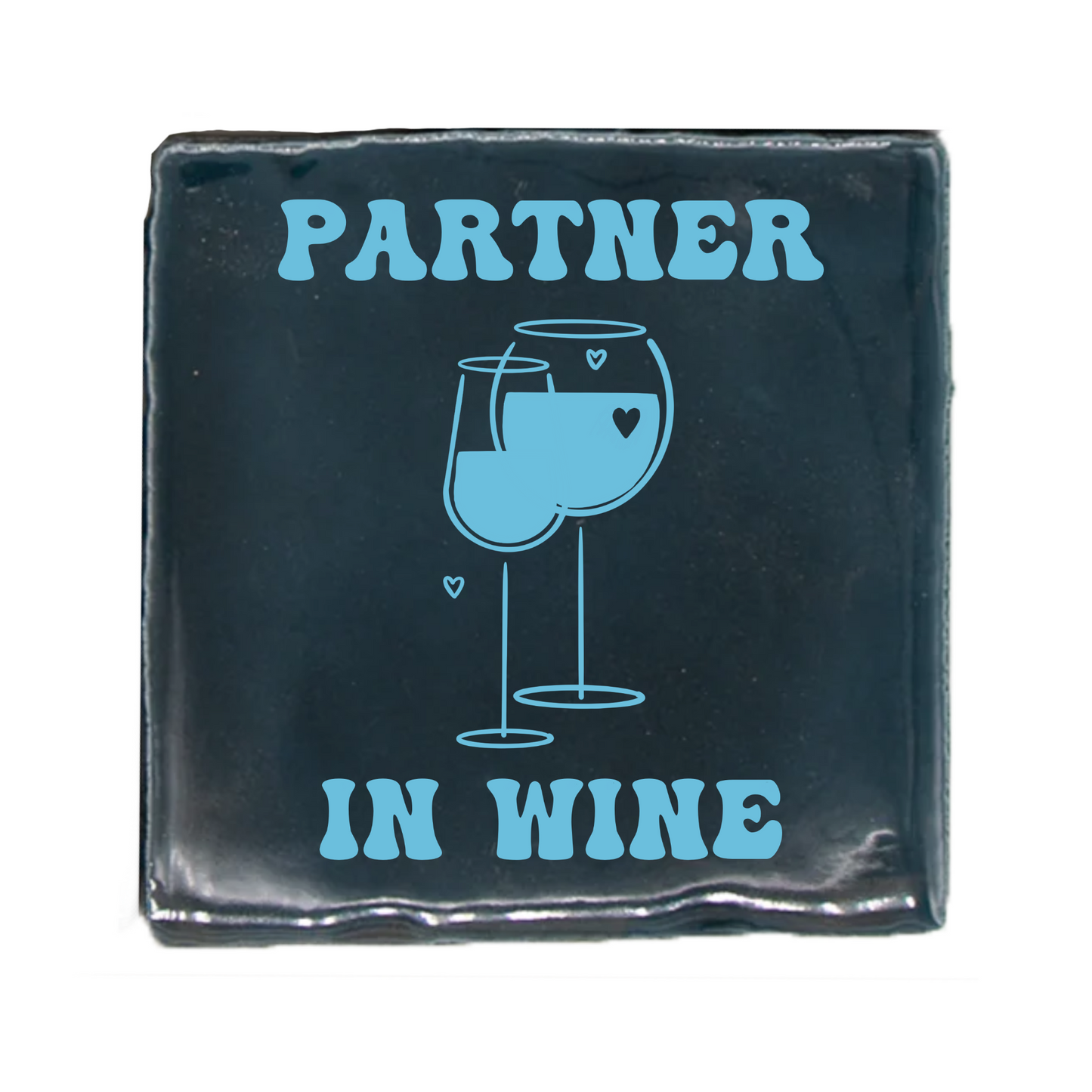 Tegeltje - Grijs/ Blauw (Kies Zelf de Opdruk)